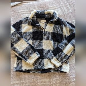 Thread & Supply Fleece Plaid Jacket Sz small